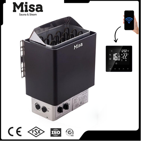 Misa Sauna Sobası 9 kW Dijital Kontrol Panelli